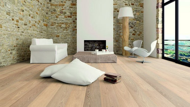 Parkett Eiche gebürstet - mehr Atmosphäre geht kaum