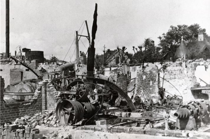 Der Betrieb Holz Junge in Schutt und Asche, 1943